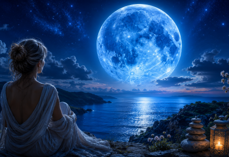 Aproveite a energia da Lua Azul e realize os seus sonhos