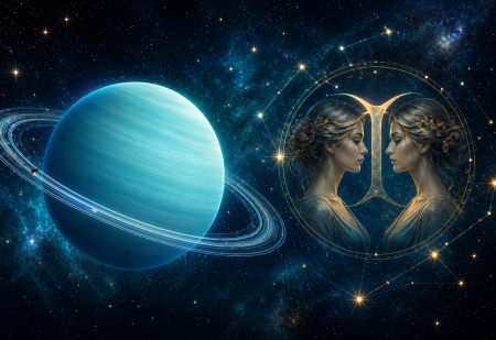 &Uacute;rano em G&eacute;meos 2026 - Previs&otilde;es por signo