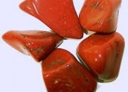 O cristal jaspe Vermelho