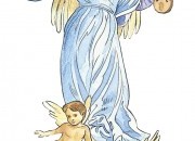 O Anjo que lhe traz a resposta é o Arcanjo Sandalfon