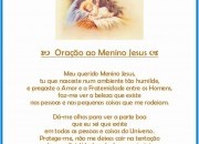 Oração de proteção para o mês de Dezembro - Menino Jesus