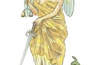 O Anjo que lhe traz a resposta é o Arcanjo Miguel