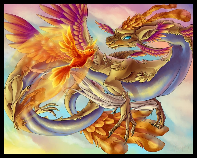 A Fénix e o Dragão: símbolos de boa sorte 